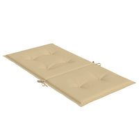Thumbnail for Niedriglehner-Auflagen 2 Stk. Melange Beige 100x50x4 cm Stoff