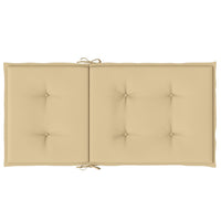 Thumbnail for Niedriglehner-Auflagen 2 Stk. Melange Beige 100x50x4 cm Stoff