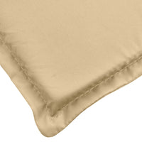 Thumbnail for Niedriglehner-Auflagen 2 Stk. Melange Beige 100x50x4 cm Stoff