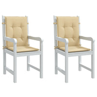 Thumbnail for Niedriglehner-Auflagen 2 Stk. Melange Beige 100x50x4 cm Stoff