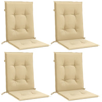 Thumbnail for Niedriglehner-Auflagen 4 Stk. Melange Beige 100x50x4 cm Stoff