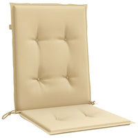 Thumbnail for Niedriglehner-Auflagen 4 Stk. Melange Beige 100x50x4 cm Stoff