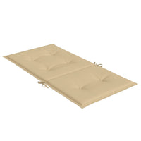 Thumbnail for Niedriglehner-Auflagen 4 Stk. Melange Beige 100x50x4 cm Stoff