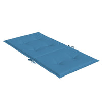 Thumbnail for Niedriglehner-Auflagen 2 Stk. Melange Blau 100x50x4 cm Stoff