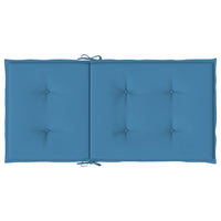 Thumbnail for Niedriglehner-Auflagen 6 Stk. Melange Blau 100x50x4 cm Stoff