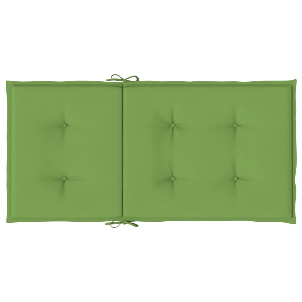 Niedriglehner-Auflagen 4 Stk. Melange Grün 100x50x4 cm Stoff