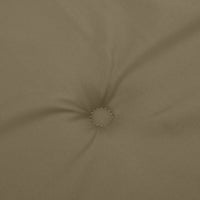 Thumbnail for Niedriglehner-Auflagen 4 Stk. Melange Taupe 100x50x4 cm Stoff