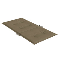 Thumbnail for Niedriglehner-Auflagen 6 Stk. Melange Taupe 100x50x4 cm Stoff
