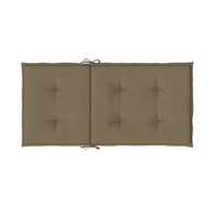 Thumbnail for Niedriglehner-Auflagen 6 Stk. Melange Taupe 100x50x4 cm Stoff