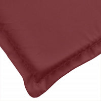 Thumbnail for Niedriglehner-Auflagen 4 Stk. Melange Weinrot 100x50x4 cm Stoff
