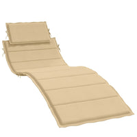 Thumbnail for Sonnenliegen-Auflage Melange Beige 186x58x3 cm Stoff