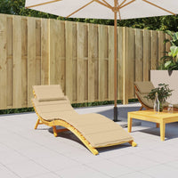 Thumbnail for Sonnenliegen-Auflage Melange Beige 186x58x3 cm Stoff