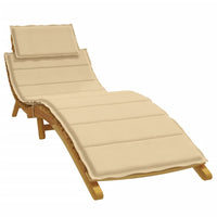 Thumbnail for Sonnenliegen-Auflage Melange Beige 186x58x3 cm Stoff