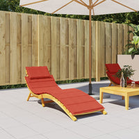 Thumbnail for Sonnenliegen-Auflage Melange Rot 186x58x3 cm Stoff