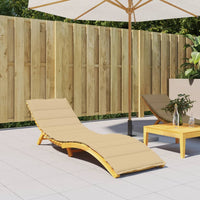 Thumbnail for Sonnenliegen-Auflage Melange Beige 200x50x4 cm Stoff