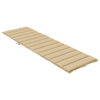 Thumbnail for Sonnenliegen-Auflage Melange Beige 200x50x4 cm Stoff