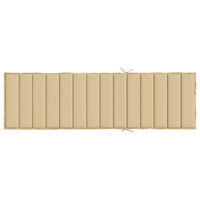 Thumbnail for Sonnenliegen-Auflage Melange Beige 200x50x4 cm Stoff