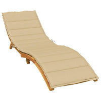 Thumbnail for Sonnenliegen-Auflage Melange Beige 200x50x4 cm Stoff
