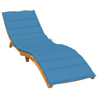 Thumbnail for Sonnenliegen-Auflage Melange Blau 200x50x4 cm Stoff