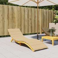 Thumbnail for Sonnenliegen-Auflage Melange Beige 200x60x4 cm Stoff