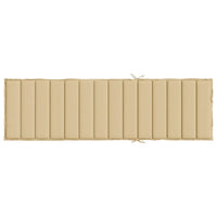 Thumbnail for Sonnenliegen-Auflage Melange Beige 200x60x4 cm Stoff