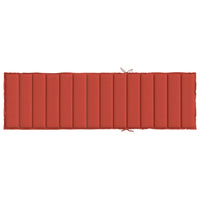 Thumbnail for Sonnenliegen-Auflage Melange Rot 200x60x4 cm Stoff