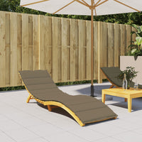 Thumbnail for Sonnenliegen-Auflage Melange Taupe 200x60x4 cm Stoff