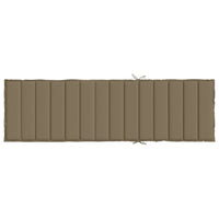 Thumbnail for Sonnenliegen-Auflage Melange Taupe 200x60x4 cm Stoff