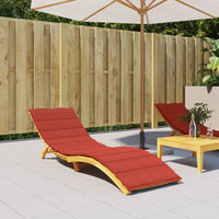 Thumbnail for Sonnenliegen-Auflage Melange Rot 200x70x4 cm Stoff