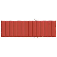 Thumbnail for Sonnenliegen-Auflage Melange Rot 200x70x4 cm Stoff