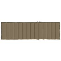 Thumbnail for Sonnenliegen-Auflage Melange Taupe 200x70x4 cm Stoff