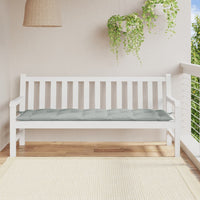 Thumbnail for Gartenbank-Auflage Melange Hellgrau 180x50x7 cm Stoff
