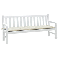 Thumbnail for Gartenbank-Auflage Melange Creme 180x50x7 cm Stoff