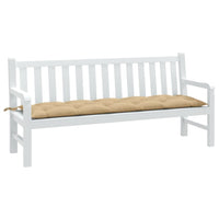 Thumbnail for Gartenbank-Auflage Melange Beige 180x50x7 cm Stoff