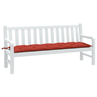 Thumbnail for Gartenbank-Auflage Melange Rot 180x50x7 cm Stoff