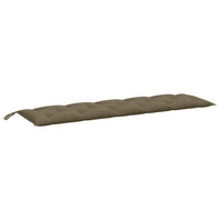 Thumbnail for Gartenbank-Auflage Melange Taupe 180x50x7 cm Stoff