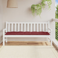 Thumbnail for Gartenbank-Auflage Melange Weinrot 180x50x7 cm Stoff