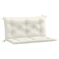 Thumbnail for Gartenbank-Auflagen 2 Stk. Melange Creme 100x50x7 cm Stoff