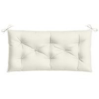 Thumbnail for Gartenbank-Auflagen 2 Stk. Melange Creme 100x50x7 cm Stoff