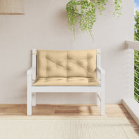 Thumbnail for Gartenbank-Auflagen 2 Stk. Melange Beige 100x50x7 cm Stoff