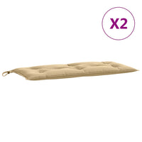 Thumbnail for Gartenbank-Auflagen 2 Stk. Melange Beige 100x50x7 cm Stoff