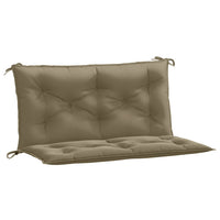 Thumbnail for Gartenbank-Auflagen 2 Stk. Melange Taupe 100x50x7 cm Stoff