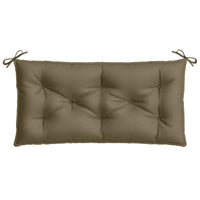 Thumbnail for Gartenbank-Auflagen 2 Stk. Melange Taupe 100x50x7 cm Stoff