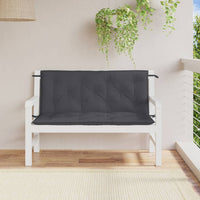 Thumbnail for Gartenbank-Auflagen 2 Stk. Melange Anthrazit 120x50x7 cm Stoff