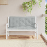 Thumbnail for Gartenbank-Auflagen 2 Stk. Melange Hellgrau 120x50x7 cm Stoff