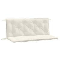 Thumbnail for Gartenbank-Auflagen 2 Stk. Melange Creme 120x50x7 cm Stoff