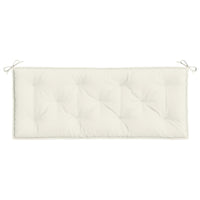 Thumbnail for Gartenbank-Auflagen 2 Stk. Melange Creme 120x50x7 cm Stoff