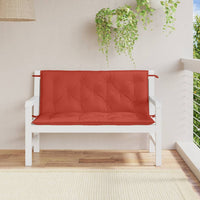 Thumbnail for Gartenbank-Auflagen 2 Stk. Melange Rot 120x50x7 cm Stoff