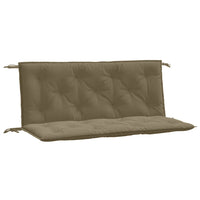 Thumbnail for Gartenbank-Auflagen 2 Stk. Melange Taupe 120x50x7 cm Stoff