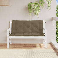 Thumbnail for Gartenbank-Auflagen 2 Stk. Melange Taupe 120x50x7 cm Stoff